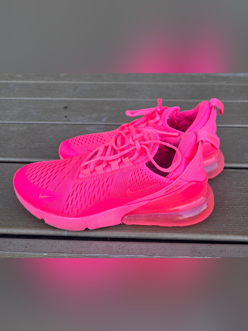 Nike Air Max 270 Hyper Pink Women Athletic Sneakers FD0293-600 Size 6.5